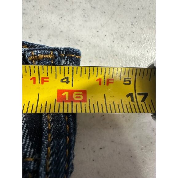 Anthropologie 29P The Kayden Railroad Stripe Barrel Carpenter Jeans by Pilcro C9 - Picture 9 of 10